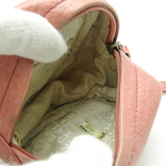 CHANEL Coco Mark Women's Leather Coin Purse/coin Case Pink - Picture 5 of 10